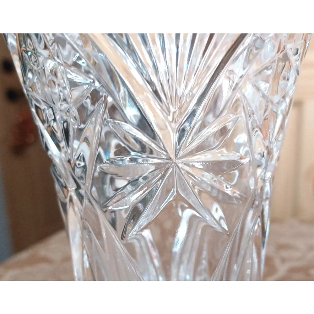 VTG JG Durand Lead Crystal Clear Glass Vase 6 1/2x 4 Vincennes